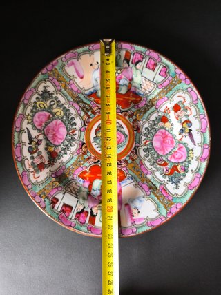 2 Pratos 22cm Figuras Orientais Macau