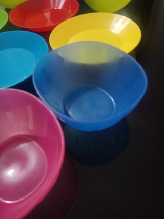 Vajilla Infantil Plástico Colores