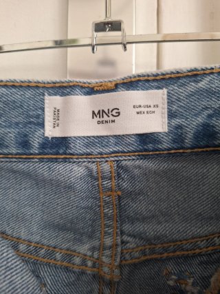 Mini falda vaquera azul talla XS