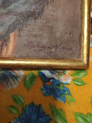 Óleo antiguo firmado