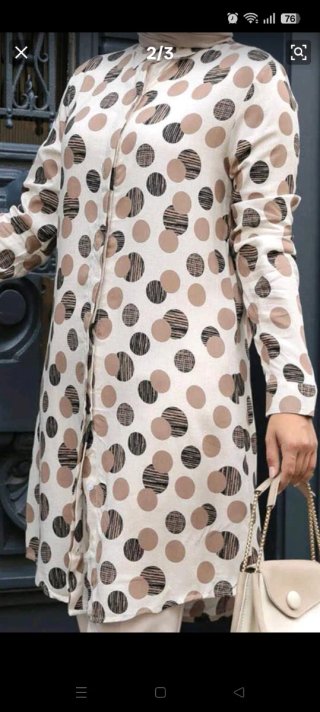 Vestido estampado lunares