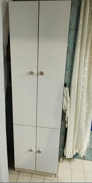 Armario alto blanco cocina baño