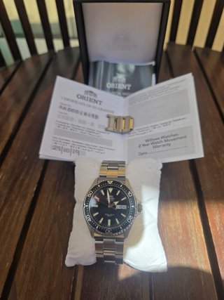 Reloj Orient Kamasu negro cristal zafiro