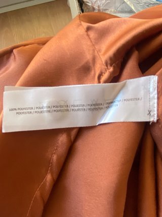 Blusa satinada naranja Bellísima XL