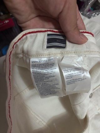 Falda vaquera Tommy Hilfiger blanca