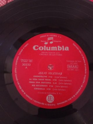 Julio Iglesias Gwendolyne Vinilo LP