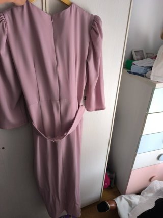 Vestido fiesta rosa talla 42