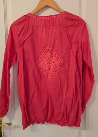 Camisa Flamenco manga larga roja talla XL