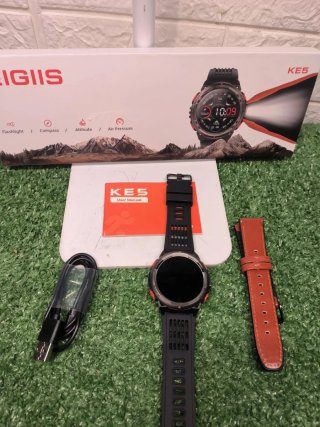 Smartwatch AIGIIS KE5 GPS + Bussola Marrone/Nero