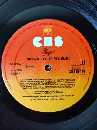 LP Vinile Chicago – Greatest Hits Vol. II (1981)