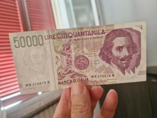 Banconota 50000 Lire Bernini