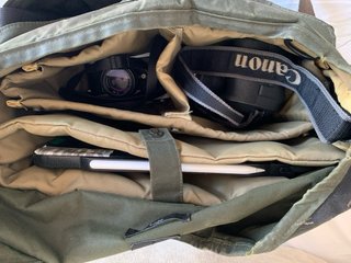 Borsa messenger Filson Harvey per 2 fotocamere