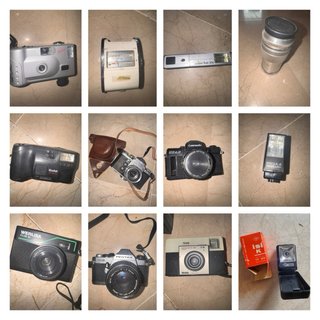 39 cámaras de fotos antiguas + Accesorios