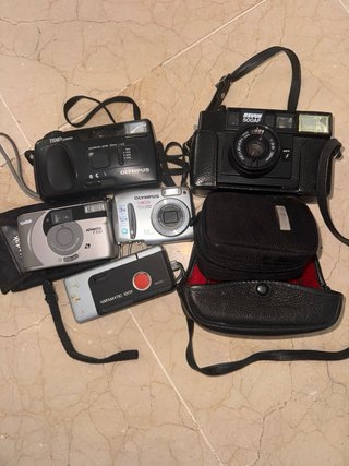 39 cámaras de fotos antiguas + Accesorios
