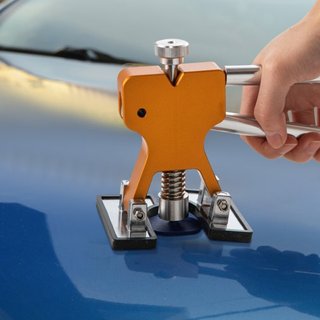 Herramienta de Eliminación de Abolladuras, 89 Piezas de Herramientas de Reparación de Abolladuras Sin Pintura, Kit de Reparación de Abolladuras para Automóviles con Tablero Reflector LED, Kit de T...