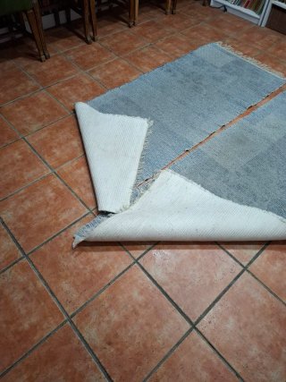 2 Tappeti blu in cotone