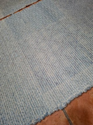 2 Tappeti blu in cotone