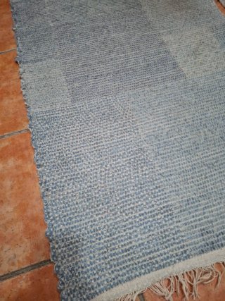 2 Tappeti blu in cotone