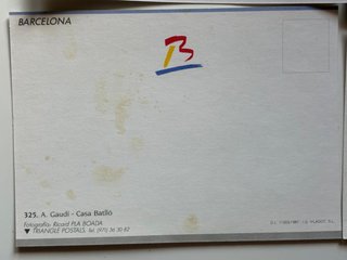 Lote 4 Postales Vintage Barcelona Años 80