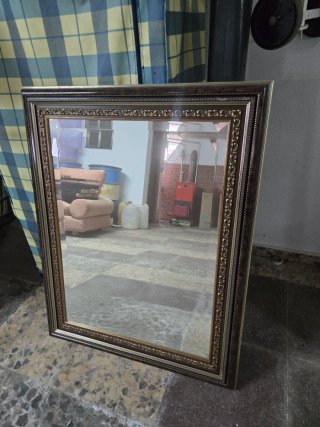 Espejo decorativo madera y dorado