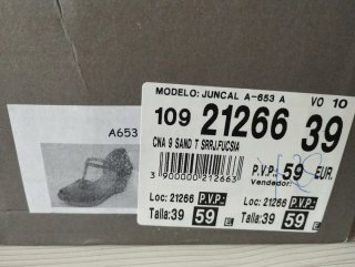 Sandalias planas Juncal Aguirre rosa 39