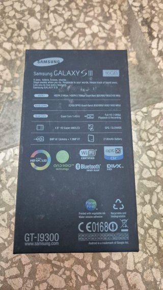 Scatola Samsung Galaxy S3