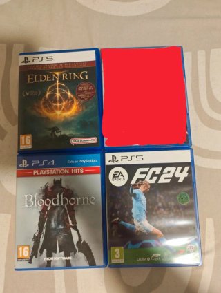 Pack PS5/PS4 Elden Ring, FC 24, Bloodborne