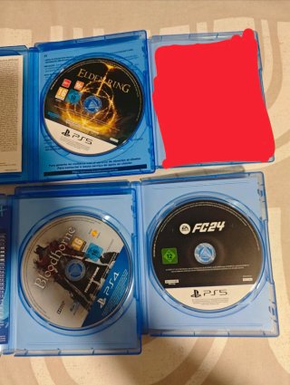 Pack PS5/PS4 Elden Ring, FC 24, Bloodborne