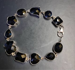 Pulsera Tous Plata Onix Negro