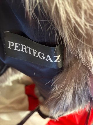 Abrigo de piel auténtica de zorro gris