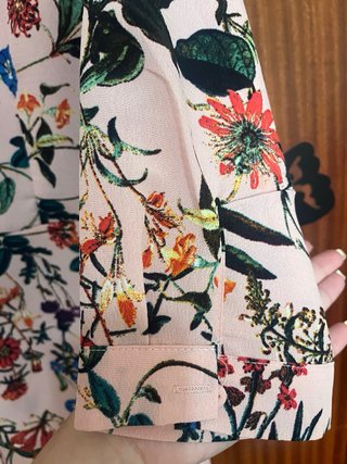 Vestido flores media manga