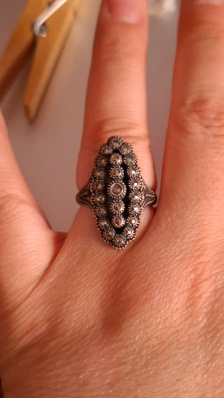 Anillos plateados y Piedras Varias