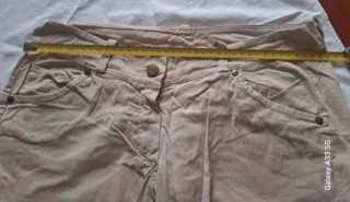 Pantaloni Pinocchietto Donna Beige Taglia L
