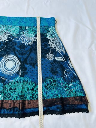 Desigual Boho Floral Midi Skirt M Viscose