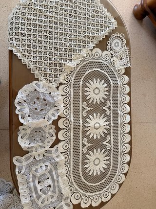 Lote de 55 piezas de crochet