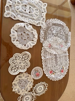 Lote de 55 piezas de crochet