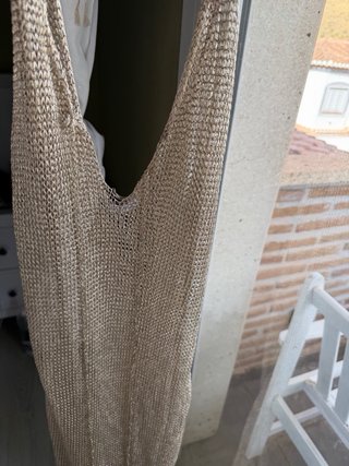 Vestido Zara Champán Talla Única