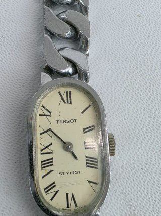 Orologio Tissot Stylist donna vintage argento
