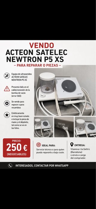 ACTEON SATELEC NEWTRON P5 XS - Para reparar