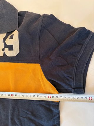 Polo Gant League Talla M Azul y Amarillo