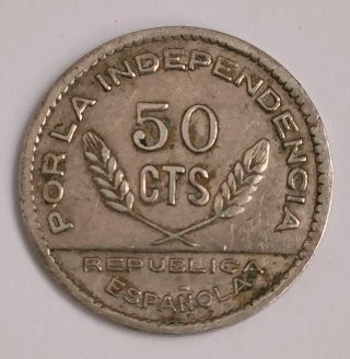 Monedas Guerra Civil España de 1937