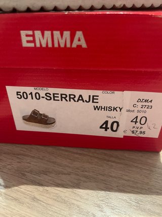 Sandalias EMM plataforma beige/marrón T40