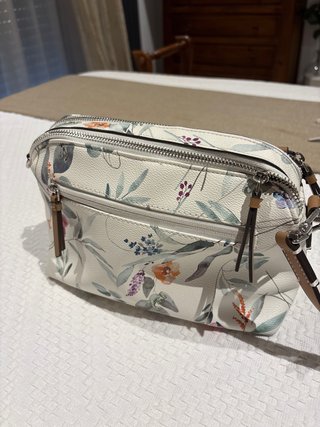 Bolso de hombro estampado floral