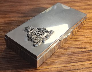 Scatola Militare per Sigari in Alpaca