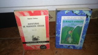 EL BOSQUE ANIMADO . ROBINSON CRUSOE . LOTE 2 LIBRO