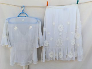 Pepe Arrellano Vintage Conjunto Vestido Talla XL