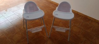2 Tronas para bebé blancas