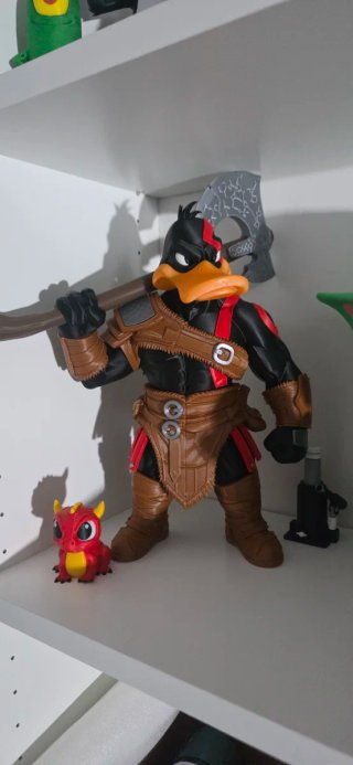 Figuras Impresión 3D: Pato Lucas por God os war