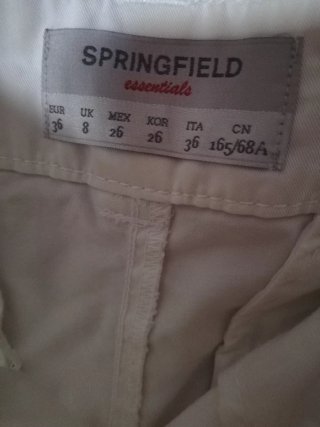 Pantalones cortos blancos Springfield mujer
