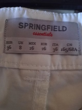 Pantalones cortos blancos Springfield mujer